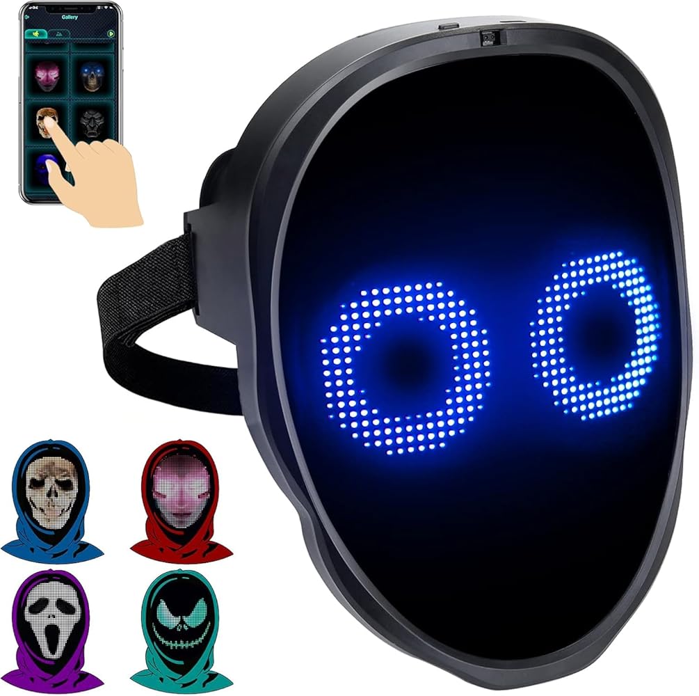 Amazon.co.jp: AINSKO LEDフェイスマスク、Bluetoothプログラム